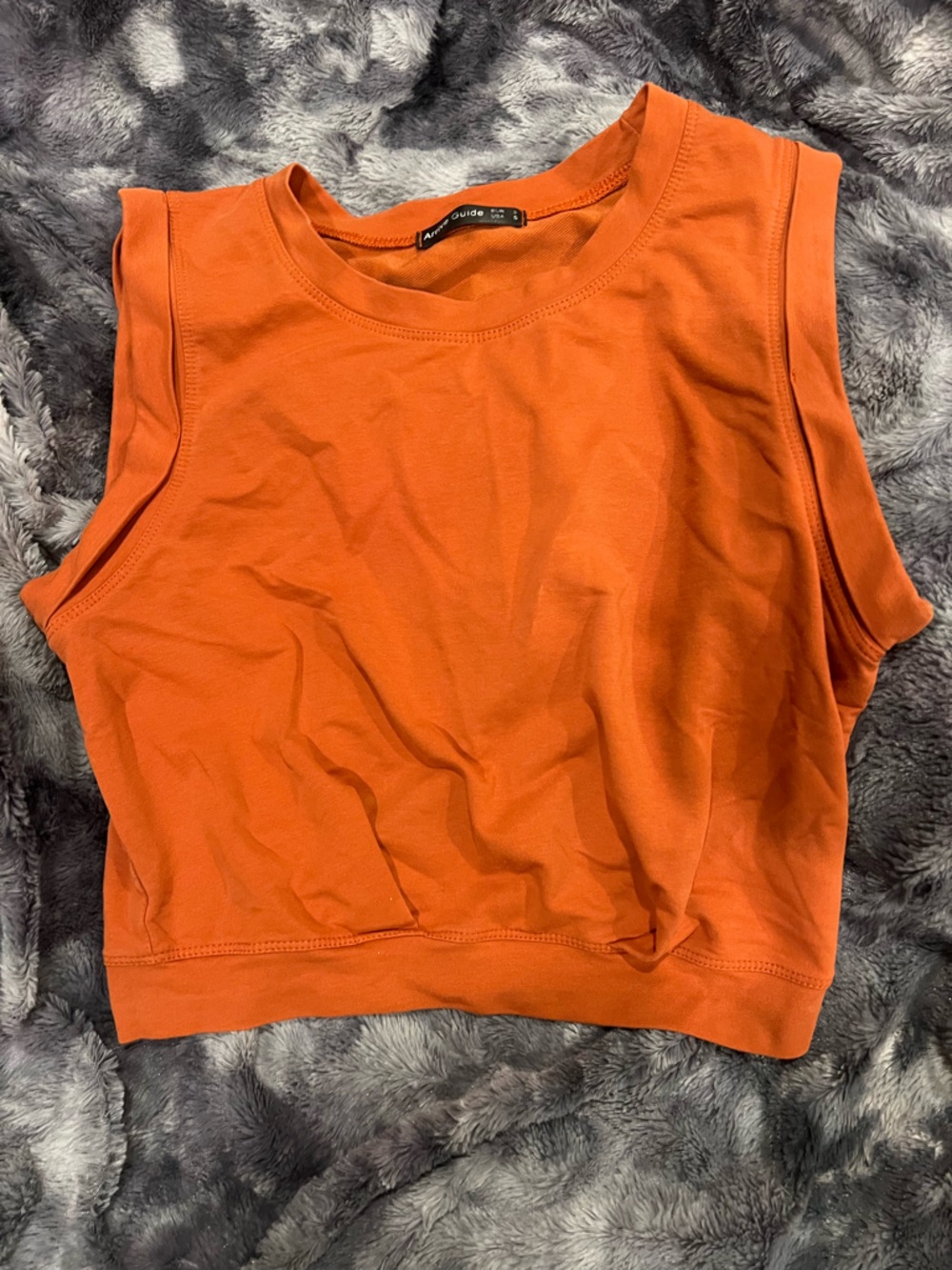 Cropped burnt Orange tank top